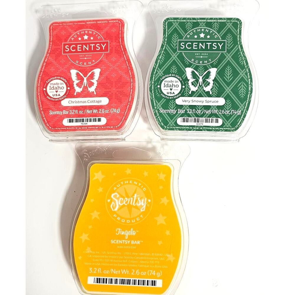 3 Brand New Packages of Scentsy Bar Wax Melts
